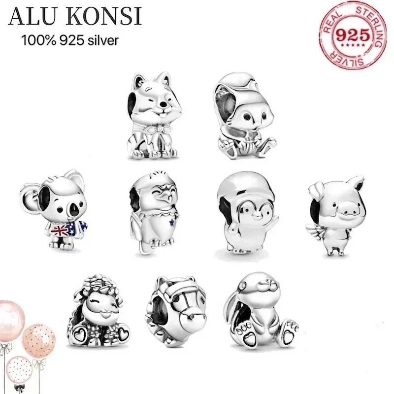 Hot Sale 100% Real 925 Sterling Silver pan Beads for Women Cartoon animal Fit Original Charm bracelet DIY high quality Jewelry
Hot Sale 100% Real 925 Sterling Silver pan Beads for Women Cartoon animal Fit Original Charm bracelet DIY high quality Jewelry