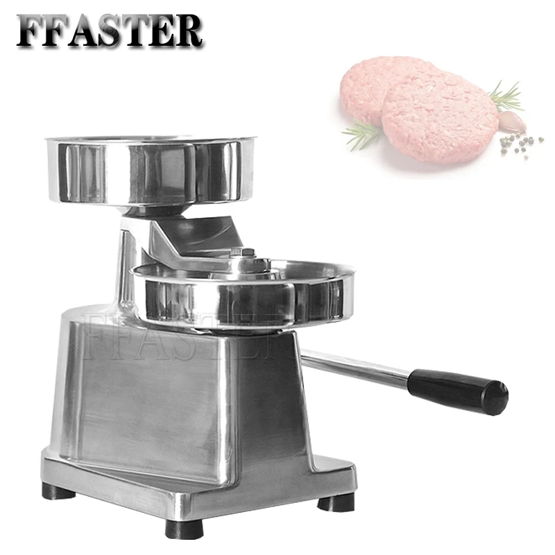 

Hamburger Press 100mm-150mm Manual Burger Maker Equitment Round Meat Shaping Stainless Steel Machine Forming Burger Patty Maker