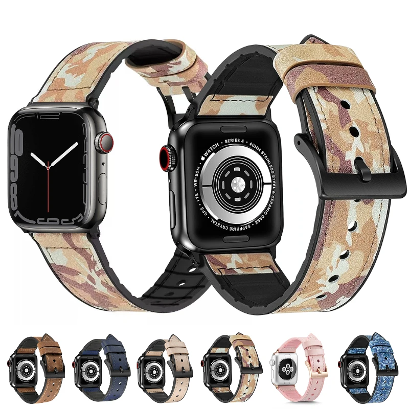 Leather Silicone Strap For Apple watch Ultra 49mm 8 7 45mm 41mm Durable Premium Wristband For iwatch 6 5 4 3 SE 44mm 42mm 40mm
Leather Silicone Strap For Apple watch Ultra 49mm 8 7 45mm 41mm Durable Premium Wristband For iwatch 6 5 4 3 SE 44mm 42mm 40mm