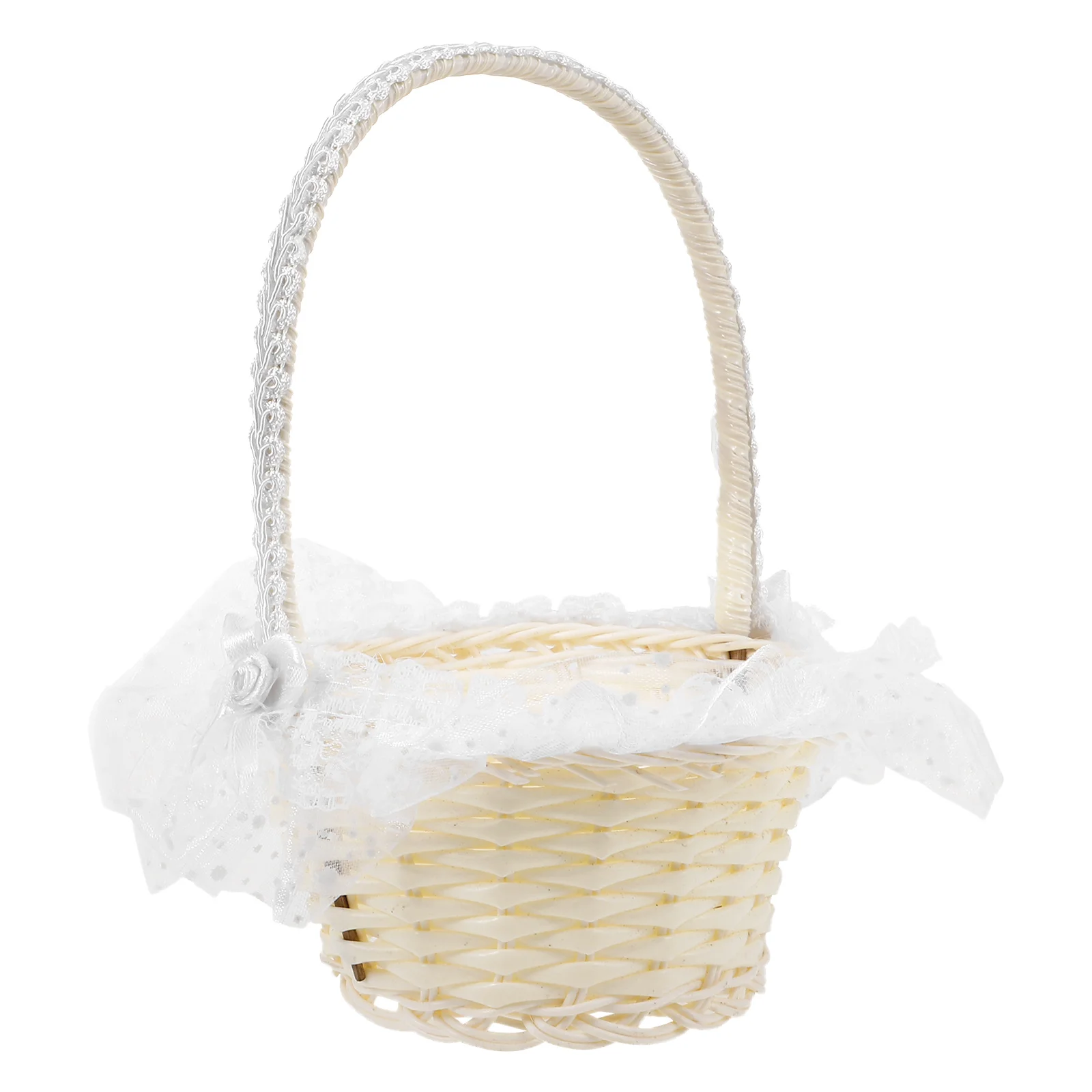 Rattan Flower Basket Elegant Wedding Handheld Baskets for Girl Party with Handle Outdoor Portable Flowers Short Yarn
Rattan Flower Basket Elegant Wedding Handheld Baskets for Girl Party with Handle Outdoor Portable Flowers Short Yarn