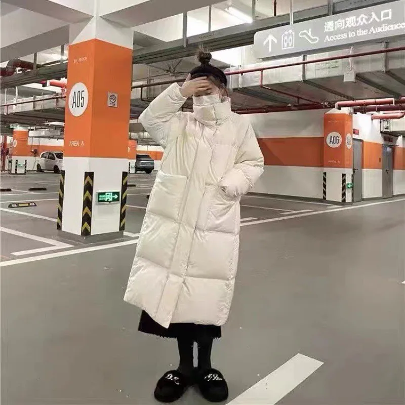 

Traf Zara Women's 2023 Winter Down Jacket With White Duck Down Filling Medium Length Jacket Korean Reviews Many Coats