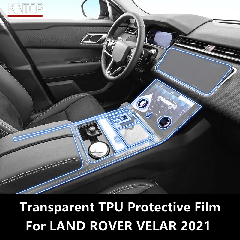 

For RANGE ROVER VELAR 2021 Car Interior Center Console Transparent TPU Protective Film Anti-scratch Repair Film AccessoriesRefit