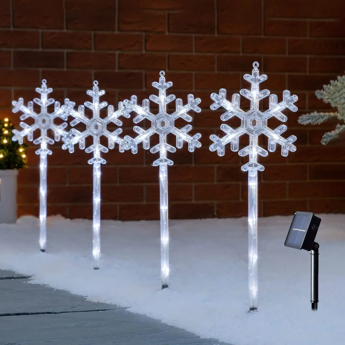 Christmas Solar Pathway Light Outdoor Snowflake Santa Claus Elk Bells Star Tree Lamp For Path Yard Lawn Garden Landscape Decor
Christmas Solar Pathway Light Outdoor Snowflake Santa Claus Elk Bells Star Tree Lamp For Path Yard Lawn Garden Landscape Decor