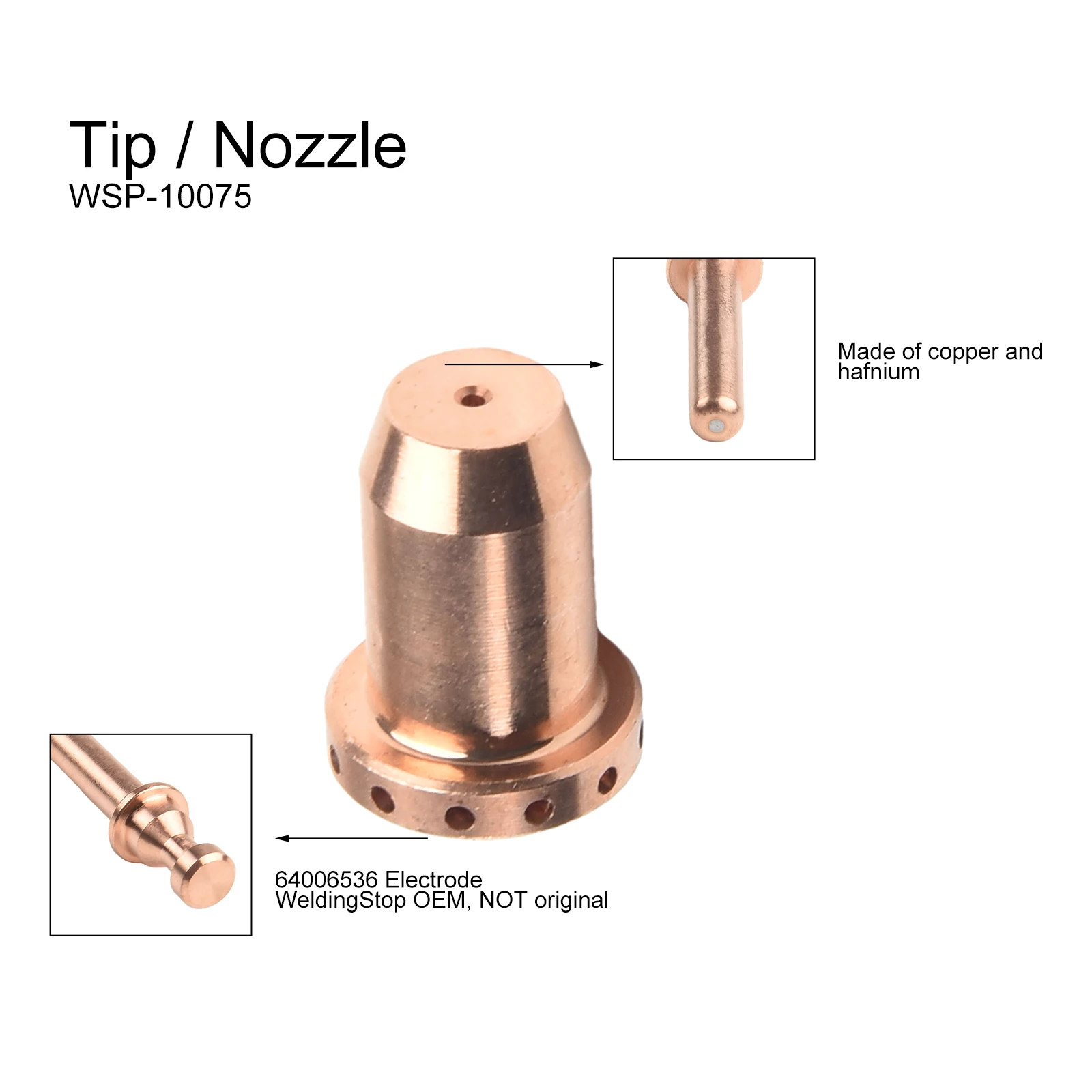 Replacement Plasma Cutter Consumables 10pcs Electrode 40A Tips 64006536 64006533 Fit for MasterCut MC40 Get Yours Today
Replacement Plasma Cutter Consumables 10pcs Electrode 40A Tips 64006536 64006533 Fit for MasterCut MC40 Get Yours Today