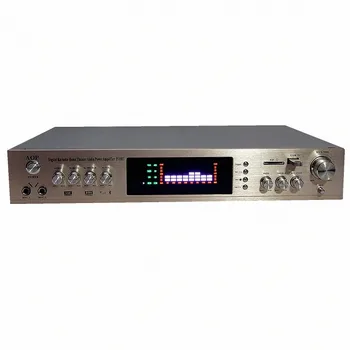 AOP P10BT 5.0 채널 LED 스크린 블루투스 USB SD 카드 마이크 입력 노래방 홈 오디오 앰프