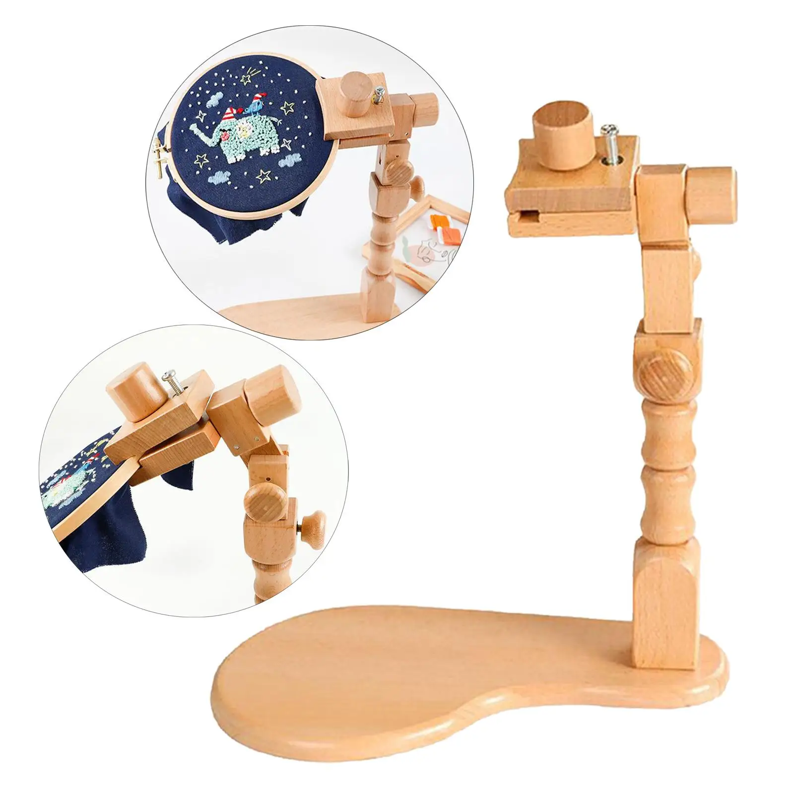 Adjustable Embroidery Beginner ,Firm and Stable Supplies Lap Handwork Lightweight Rotated Rotating Flexible
Adjustable Embroidery Beginner ,Firm and Stable Supplies Lap Handwork Lightweight Rotated Rotating Flexible