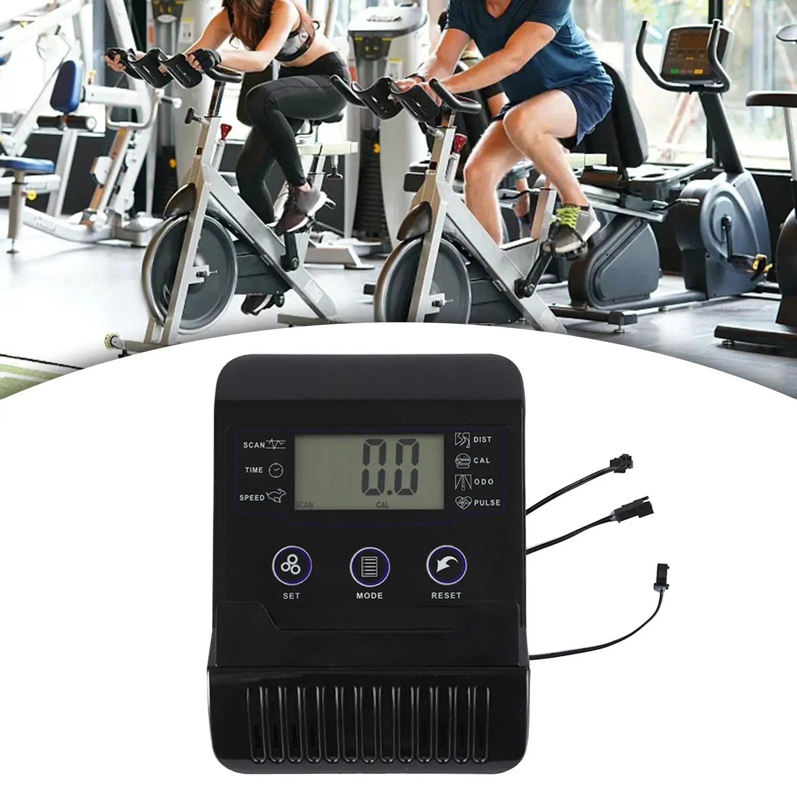 

Монитор со спидометром, гребной тренажер, монитор экрана для стационарного велосипеда, фитнес-оборудование, измеритель, тренировки, беговые дорожки для внутреннего цикла