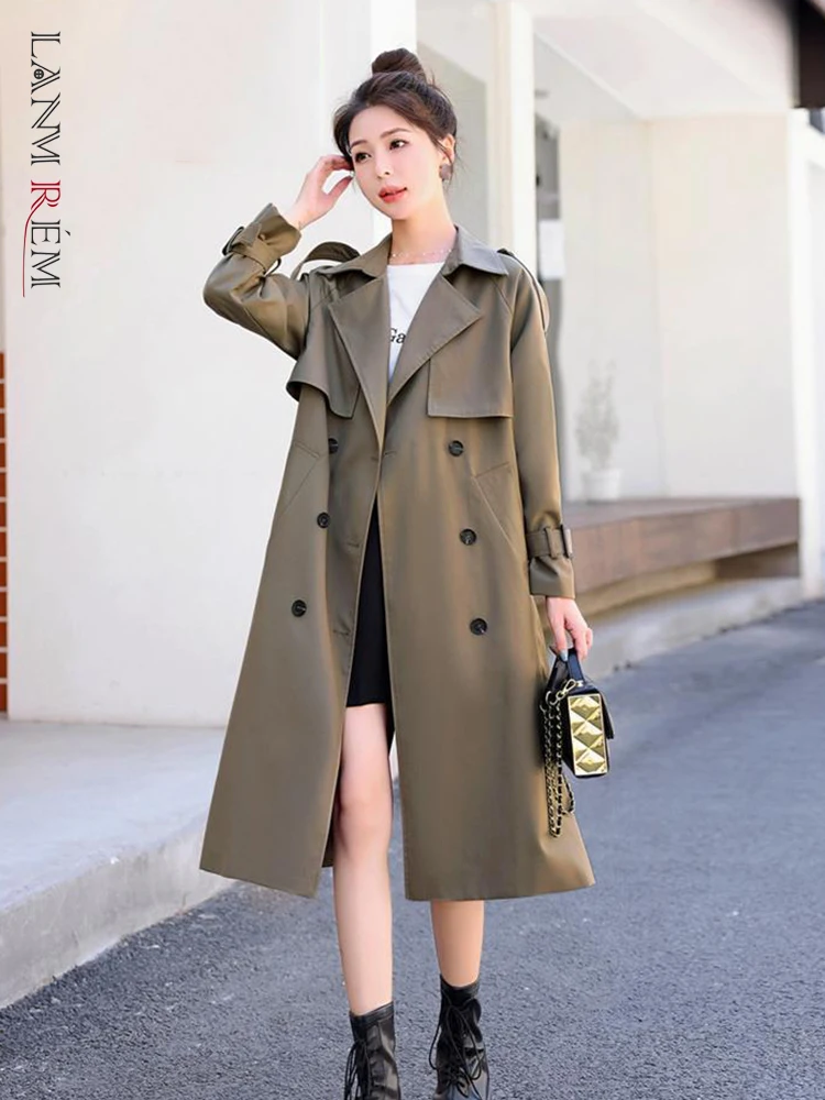 LANMREM Mid Length Windbreaker Women Lapel Single Breasted Belt Solid Trench Coat Fashion 2023 Autumn New Clothing 2AA1544
LANMREM Mid Length Windbreaker Women Lapel Single Breasted Belt Solid Trench Coat Fashion 2023 Autumn New Clothing 2AA1544