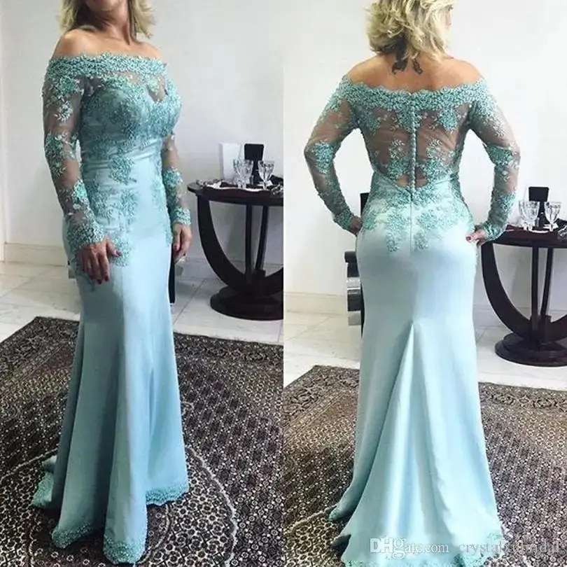 Mother Of The Bride Dress Vintage Long Sleeves Off Shoulder Lace Beaded Wedding Guest Mermaid Evening Party Gowns robe de soirée
Mother Of The Bride Dress Vintage Long Sleeves Off Shoulder Lace Beaded Wedding Guest Mermaid Evening Party Gowns robe de soirée