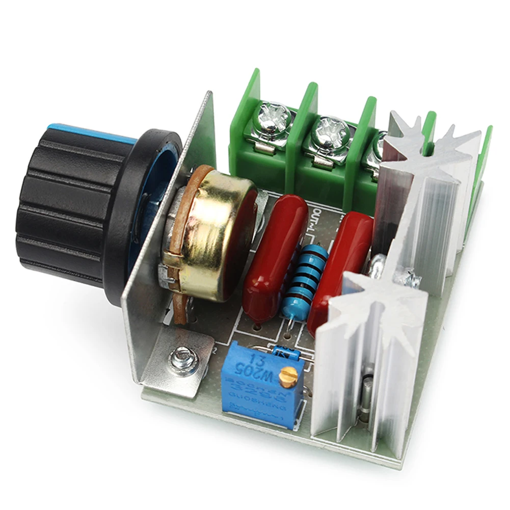 AC 220V 2000W SCR Voltage Regulator Speed Controller Thermostat Dimming Dimmers Motor Electronic Voltage Regulator Module
AC 220V 2000W SCR Voltage Regulator Speed Controller Thermostat Dimming Dimmers Motor Electronic Voltage Regulator Module
