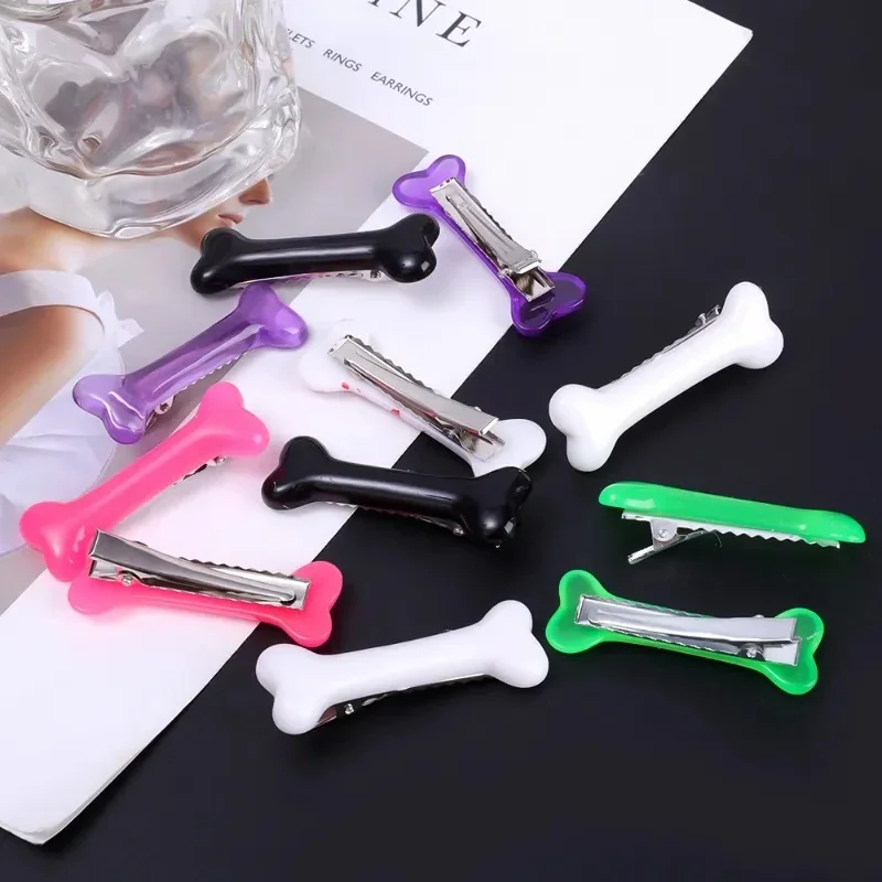 

2Pcs Women Dog Bone Design Hairpin Fashion Creative Popular Hair Clips Girls Charm Lovely Barrettes Styling Tools Accessories