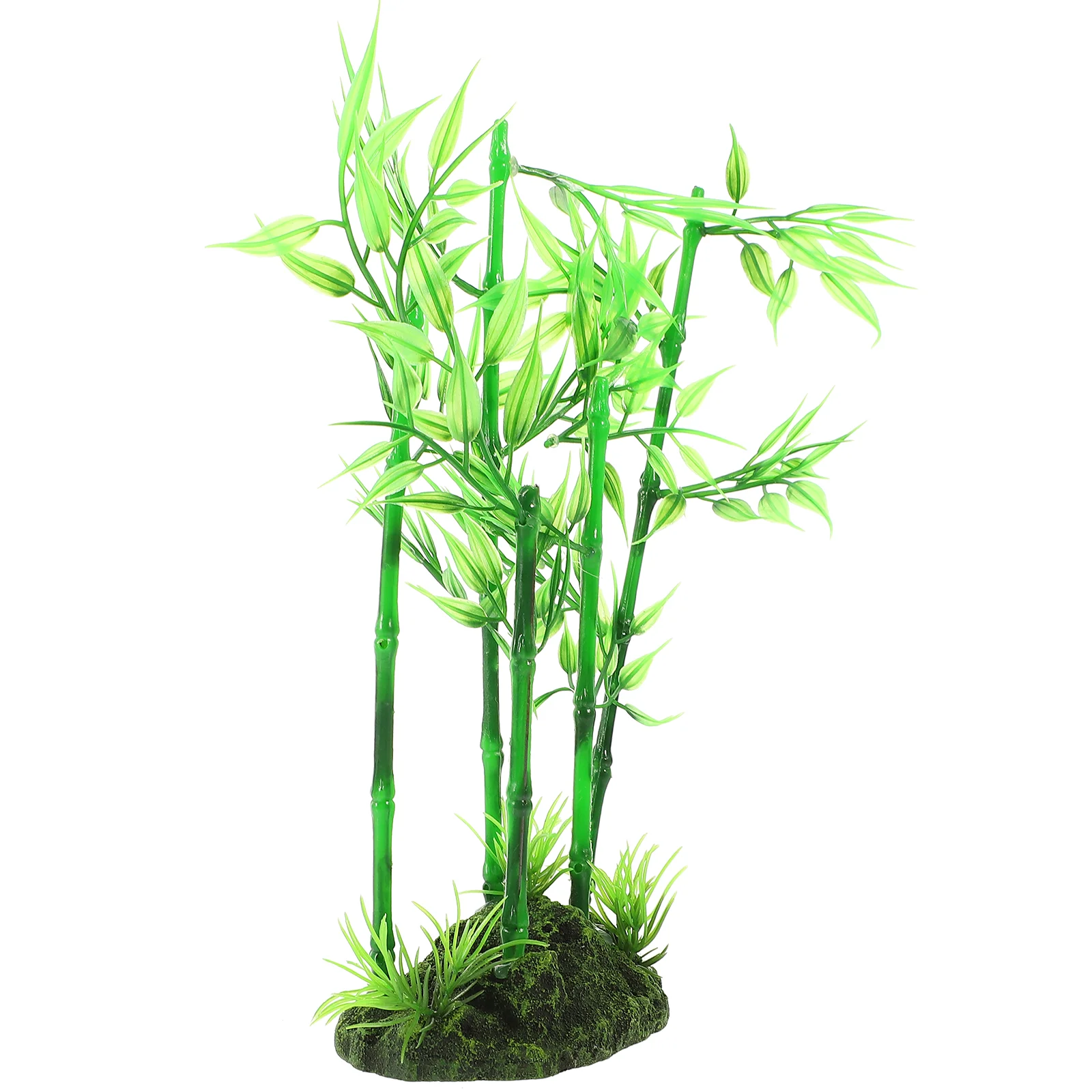 

Aquarium Plant Fish Tank Decoration Plastic Simulated Betta Resting Landscaping (leaf Grass) Bamboo Plants Models