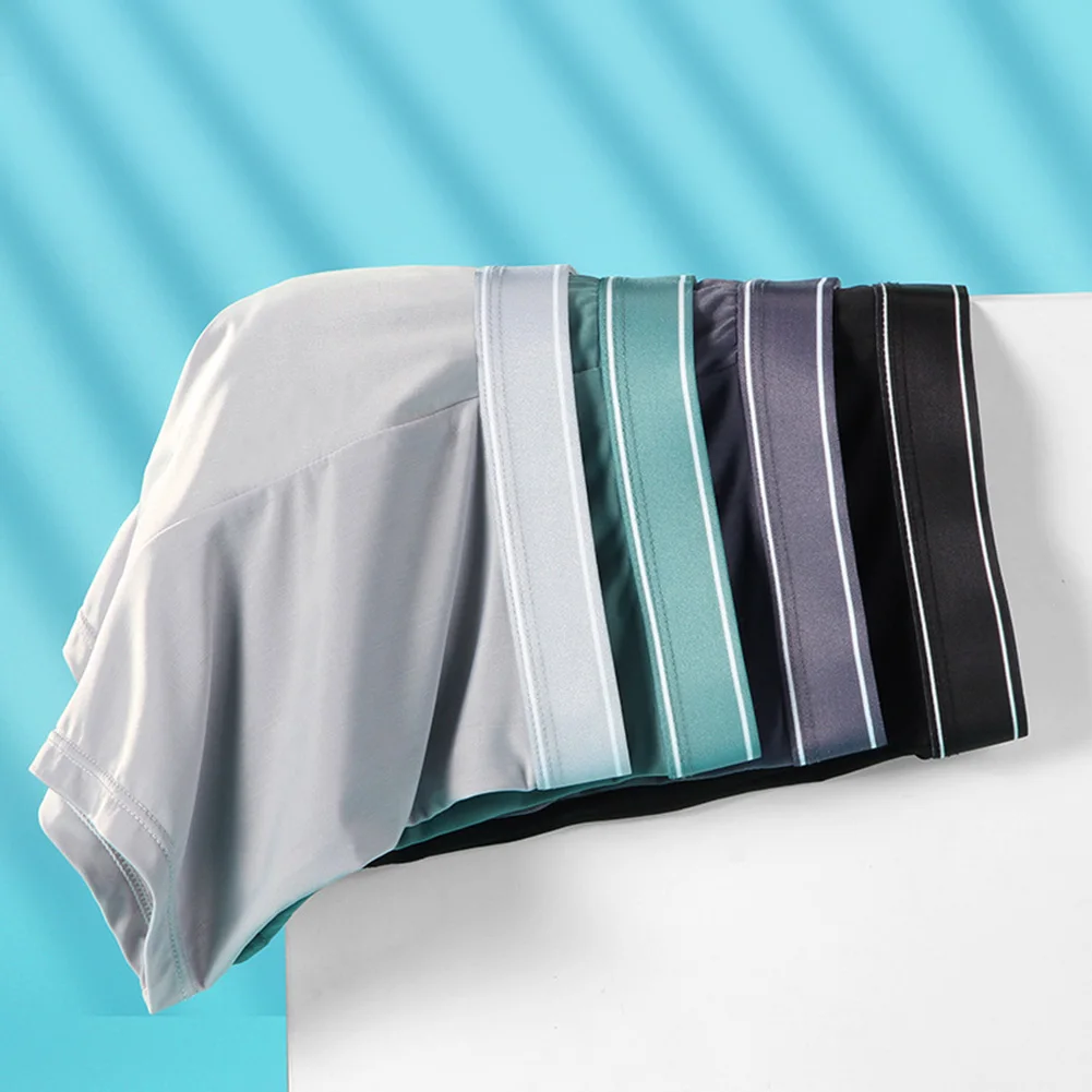 Men Ice Silk Boxer Smooth Super Elasticity Shorts Briefs Seamless Thin Comfy Underwear Loose Breath Trunks Swim Underpants
Men Ice Silk Boxer Smooth Super Elasticity Shorts Briefs Seamless Thin Comfy Underwear Loose Breath Trunks Swim Underpants