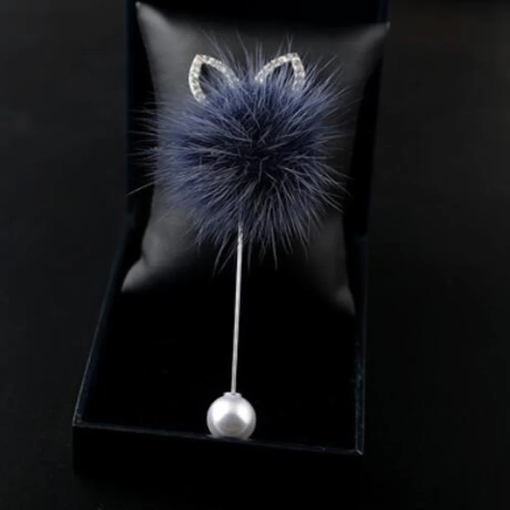 Korean Fur Unique Rabbit Ears Pearl Brooch Pins Wool Ball Brooch Pin Sweater Collar Charm Accessories Women Fashion Jewelry Korean Fur Unique Rabbit Ears Pearl Brooch Pins Wool Ball Brooch Pin Sweater Collar Charm Accessories Women Fashion Jewelry