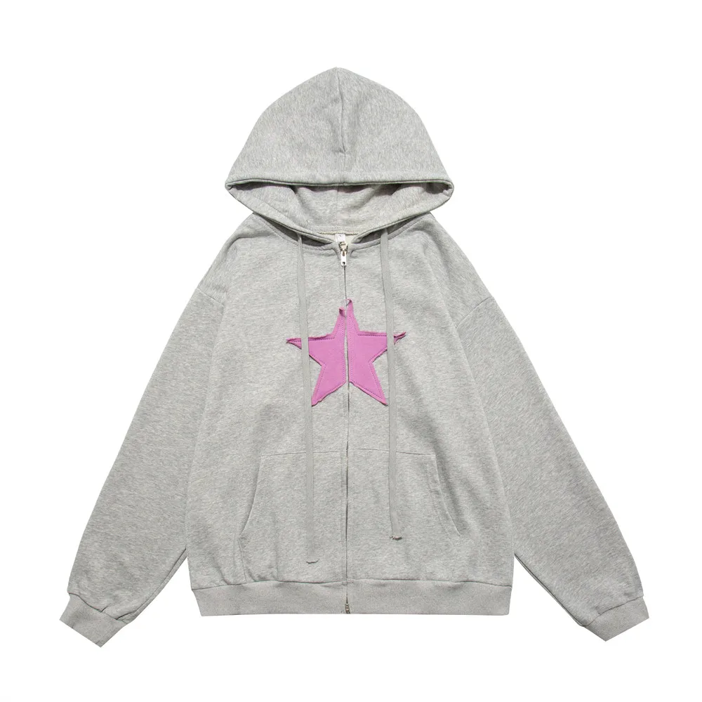 Men Streetwear Hip Hop Hooded Jacket Autumn 2022 Star Patches Jacket Coat Harajuku Zipper Up Jacket Hoodie Cotton Black Unisex
Men Streetwear Hip Hop Hooded Jacket Autumn 2022 Star Patches Jacket Coat Harajuku Zipper Up Jacket Hoodie Cotton Black Unisex