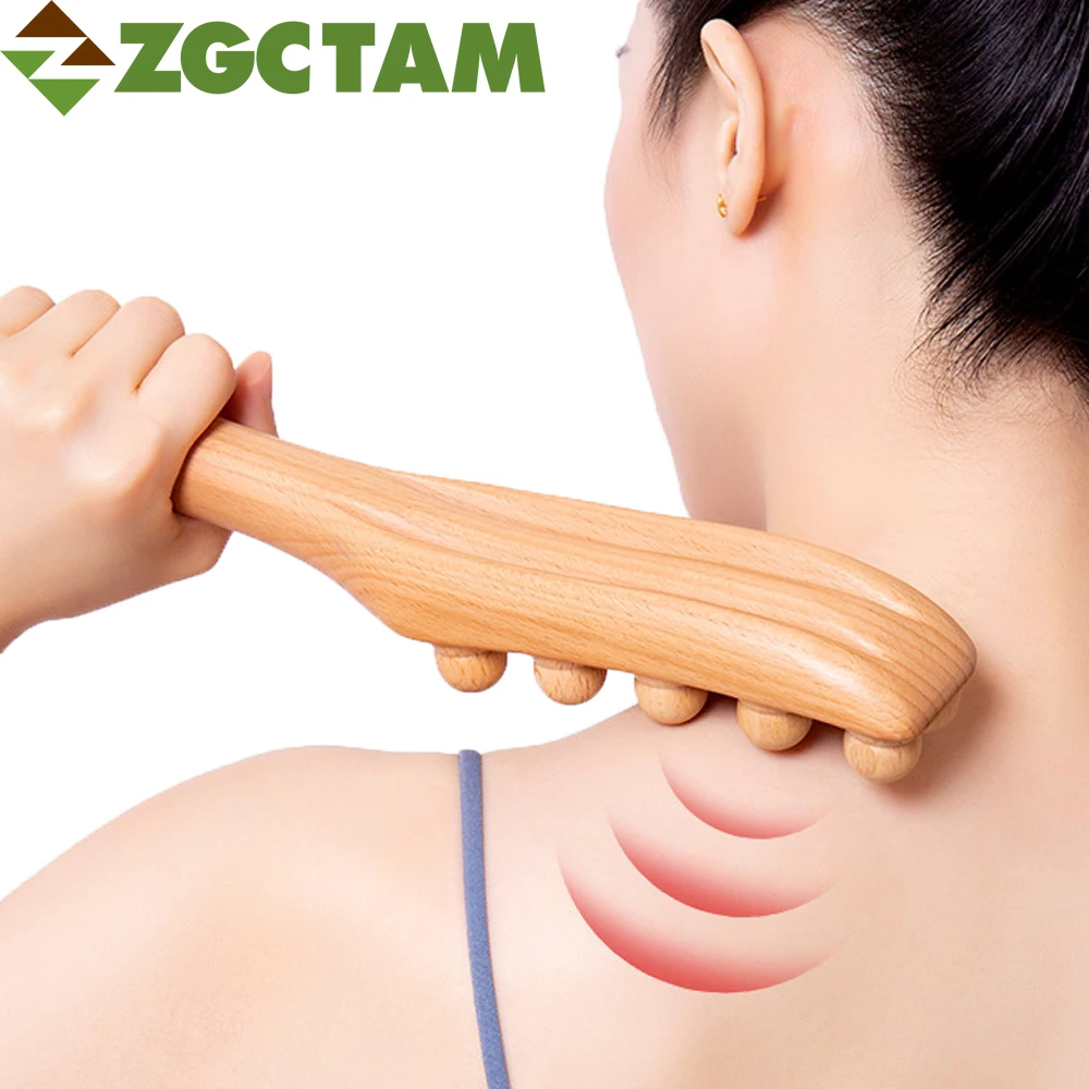 

Wood Therapy Massage Tools, Guasha Stick Lymphatic Drainage Massager, Neck and Back Pain Stomach Body Shaping Anticellulite Leg