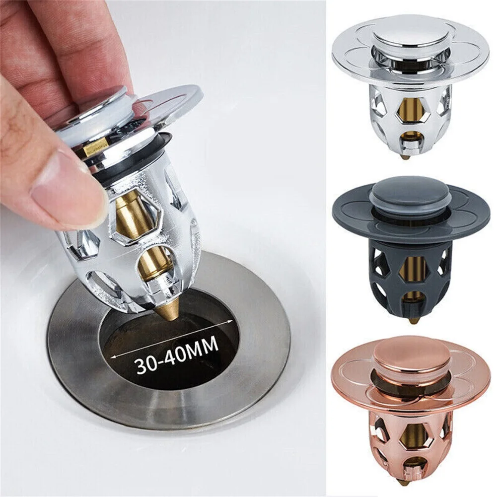 Pop-Up Bounce Core Basin Drain Filter Hair Catcher Sink Strainer Bathtub Stopper Bath Plug Bathroom Accessories
Pop-Up Bounce Core Basin Drain Filter Hair Catcher Sink Strainer Bathtub Stopper Bath Plug Bathroom Accessories
