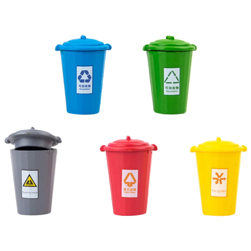5 Pcs Mini Trash Can Small Model Garbage Waste Bin Children’s Toys Sorting Sand Table Decor Boys Miniature Scene Decorative
5 Pcs Mini Trash Can Small Model Garbage Waste Bin Children’s Toys Sorting Sand Table Decor Boys Miniature Scene Decorative