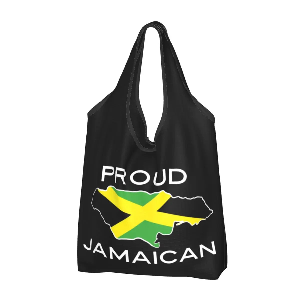 Jamaica Flag Shopping Bag Reusable Grocery Eco Bags Large Capacity Jamaican Recycling Bags Washable Handbag
Jamaica Flag Shopping Bag Reusable Grocery Eco Bags Large Capacity Jamaican Recycling Bags Washable Handbag