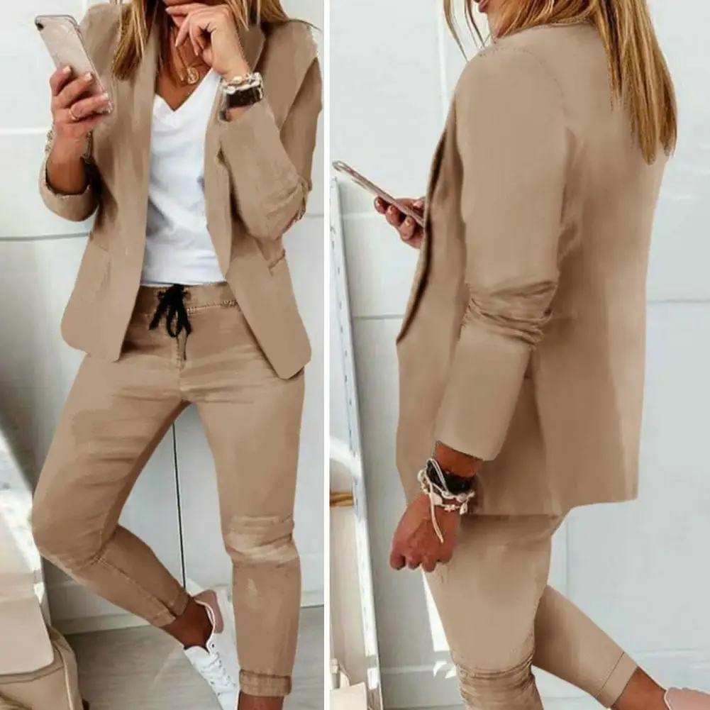2023 Fashion Blazer Coats Pants Set Women Spring OL Casual Long Sleeve Blazer Suit Business Lapel Slim Fit Blazer Trousers Suit
2023 Fashion Blazer Coats Pants Set Women Spring OL Casual Long Sleeve Blazer Suit Business Lapel Slim Fit Blazer Trousers Suit