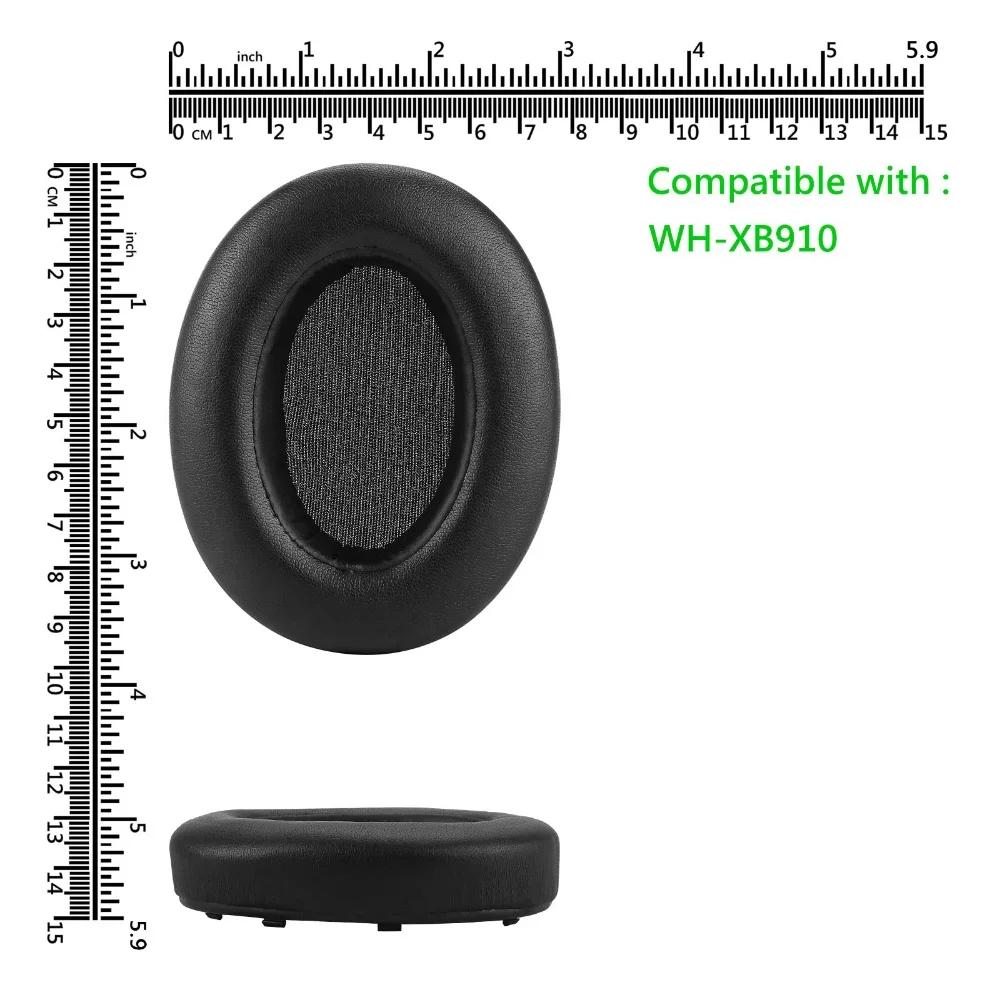 Memory Foam Protein Leather Replacement Ear Pads Cushions Muffs Earpads For Sony WH-XB910N Headphones Memory Foam Protein Leather Replacement Ear Pads Cushions Muffs Earpads For Sony WH-XB910N Headphones