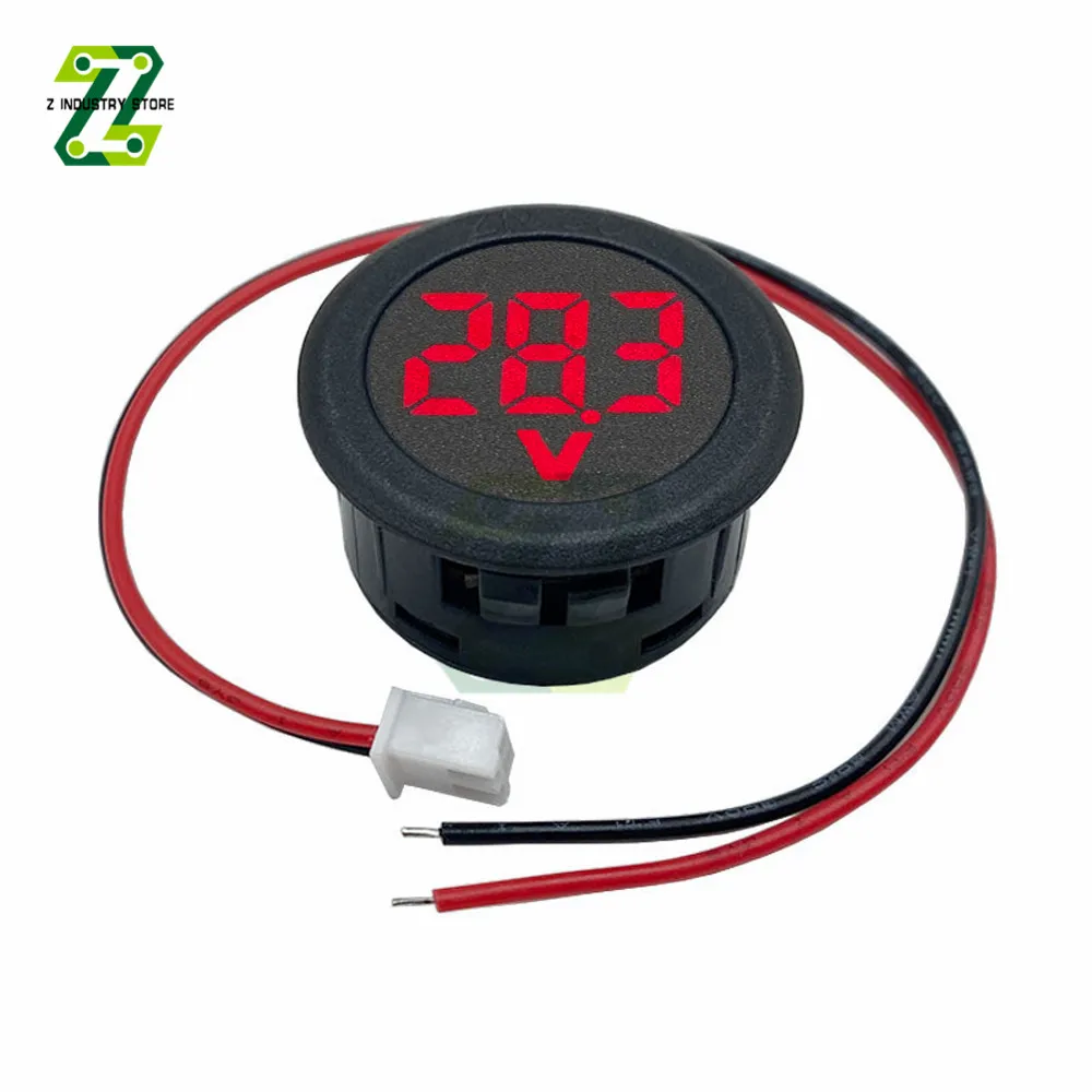 DC 4-100V LED Digital Display Circular Two-wire Voltmeter DC Digital Voltmeter Head Display Reverse Connection Protection
DC 4-100V LED Digital Display Circular Two-wire Voltmeter DC Digital Voltmeter Head Display Reverse Connection Protection
