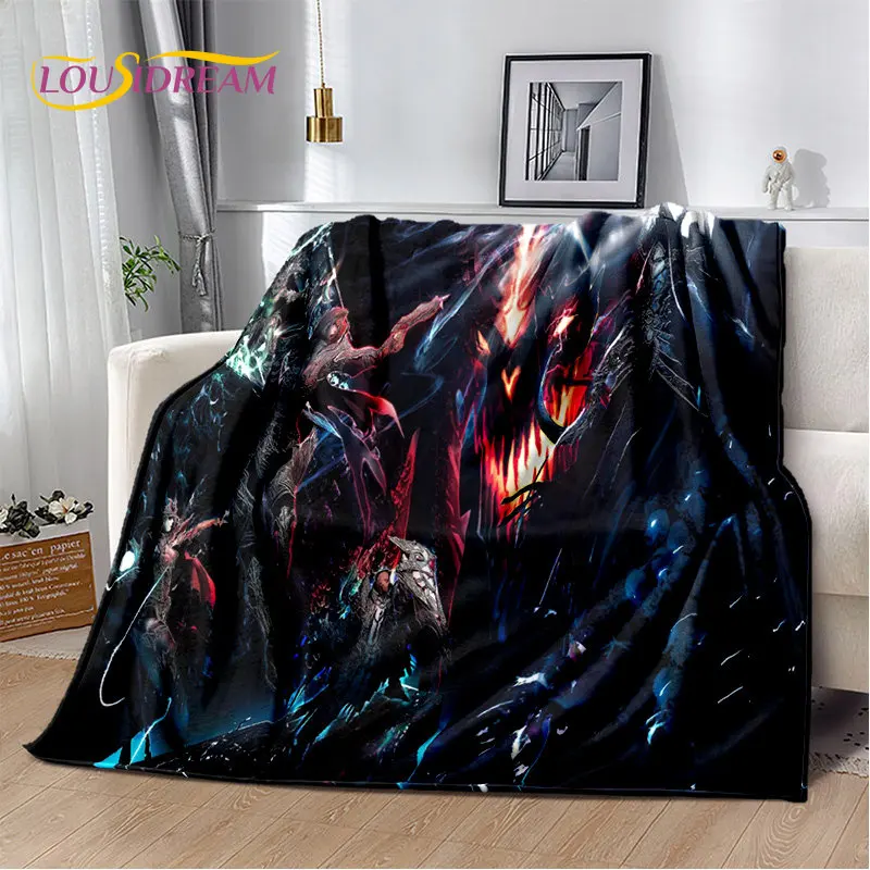 

3D Diablo Game Gamer Cartoon Soft Plush Blanket,Flannel Blanket Throw Blanket for Living Room Bedroom Bed Sofa Picnic Cover Kids