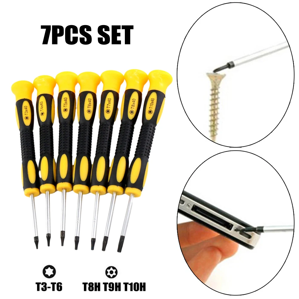 Torx Screwdriver 7pcs T3-T10H Hexagon Torx Screwdriver With Hole Screwdriver Removal Tool Torx Screwdriver Hand Tools Hot Sale
Torx Screwdriver 7pcs T3-T10H Hexagon Torx Screwdriver With Hole Screwdriver Removal Tool Torx Screwdriver Hand Tools Hot Sale