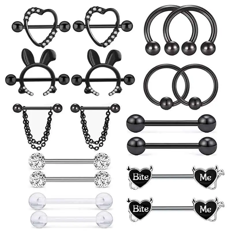 Оптовая продажа, кольца для женщин 14g, штанги для сосков в смешанном стиле, случайный стиль, пирсинг сосков, ювелирные изделия для тела, прямая штанга, шпилька
Оптовая продажа, кольца для женщин 14g, штанги для сосков в смешанном стиле, случайный стиль, пирсинг сосков, ювелирные изделия для тела, прямая штанга, шпилька