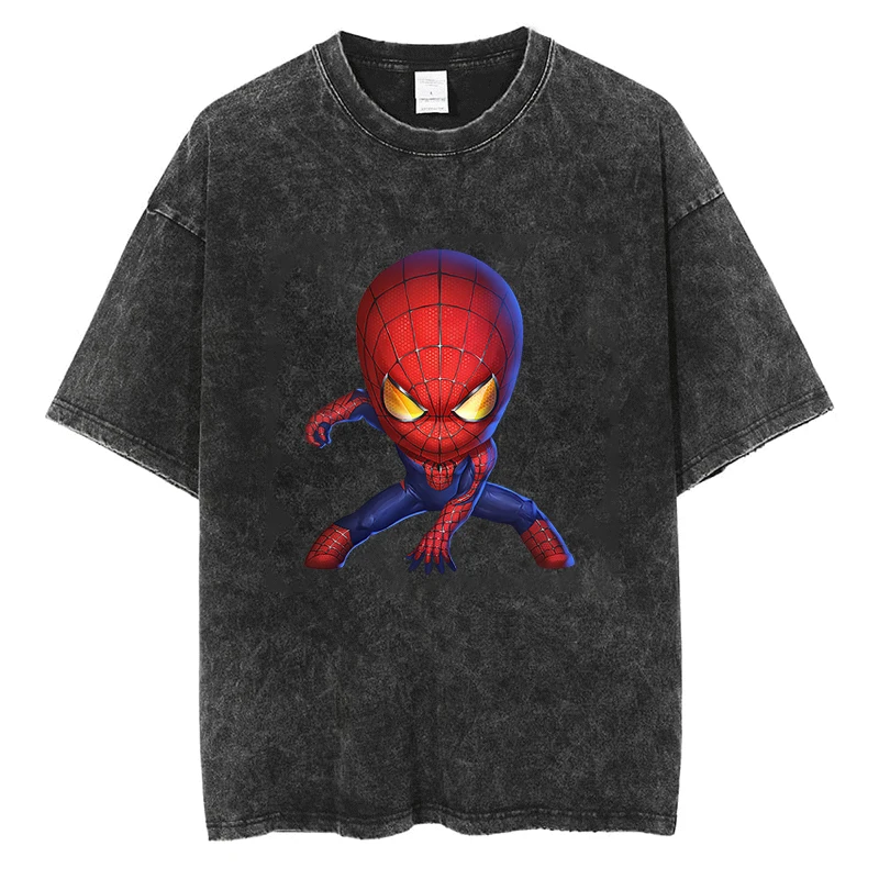 Marvel Heroes Spiderman T Shirt Y2k Harajuku Fashion Casual Streetwear Tops For Summer Unisex Oversized Loose Black Tees Cotton 
Marvel Heroes Spiderman T Shirt Y2k Harajuku Fashion Casual Streetwear Tops For Summer Unisex Oversized Loose Black Tees Cotton