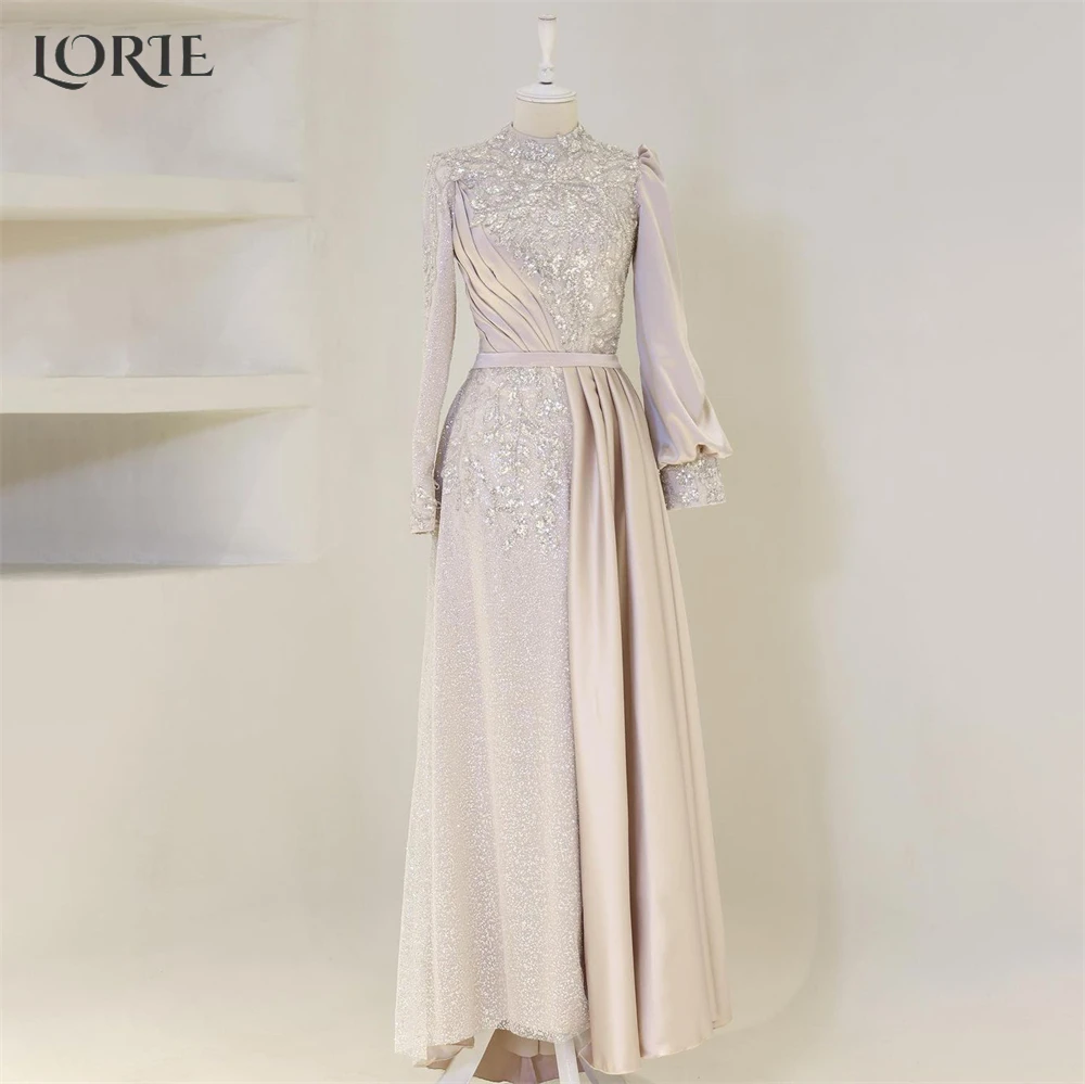 LORIE Misty Rose Glitter Formal Evening Dresses High Neck Sparkly Lace Beading Prom Dress Pleats Shiny Wedding Party Gowns 2024
LORIE Misty Rose Glitter Formal Evening Dresses High Neck Sparkly Lace Beading Prom Dress Pleats Shiny Wedding Party Gowns 2024