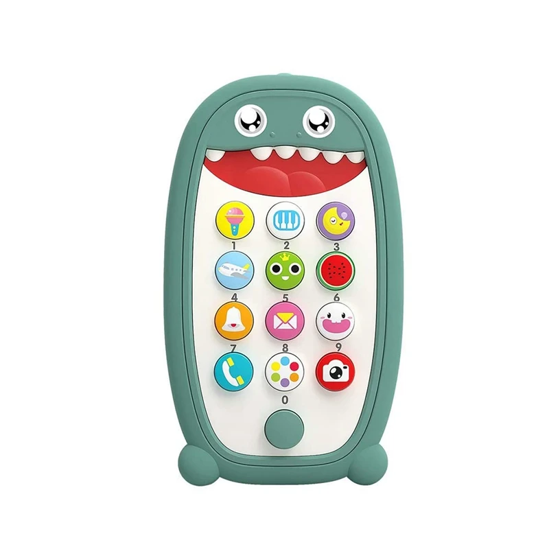 Dinosaur Phone Toy For Babies With Removable Soft Teether Case Lights Music Adjustable Volume For Toddlers 18+ Months 
Dinosaur Phone Toy For Babies With Removable Soft Teether Case Lights Music Adjustable Volume For Toddlers 18+ Months