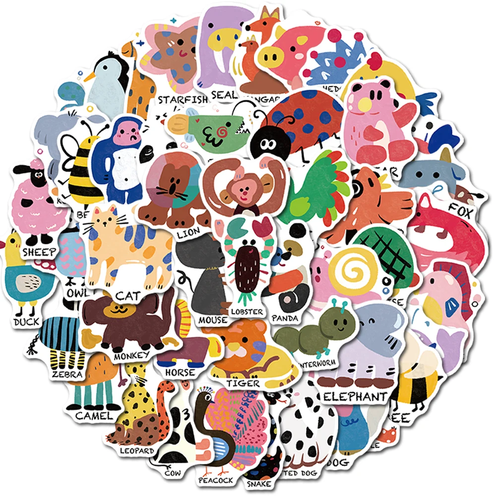 10/25/50PCS Cartoon Graffiti Animals Stickers For Refrigerator Stationary Guestbook Laptop Decals Kids Toys Gift
10/25/50PCS Cartoon Graffiti Animals Stickers For Refrigerator Stationary Guestbook Laptop Decals Kids Toys Gift