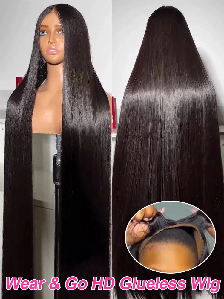 Pre Cut Wear and Go Glueless Wig 30 36Inch Bone Straight 13x4 Glueless HD Lace Frontal Wig Human Hair Pre Plucked Wigs on Sale
Pre Cut Wear and Go Glueless Wig 30 36Inch Bone Straight 13x4 Glueless HD Lace Frontal Wig Human Hair Pre Plucked Wigs on Sale