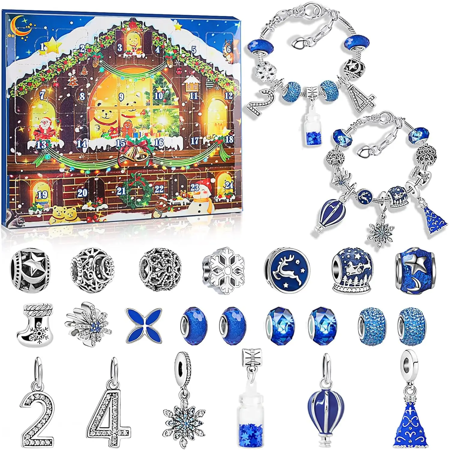 Advent Calendar 2023 Countdown Calendar for Teens Girl, 24 Days Christmas Gift Set with 22 DIY Charm Beads 2 Bracelets
Advent Calendar 2023 Countdown Calendar for Teens Girl, 24 Days Christmas Gift Set with 22 DIY Charm Beads 2 Bracelets