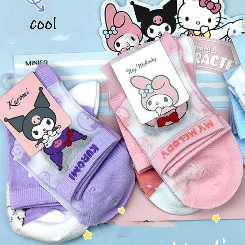 Cinnamoroll Sanrio Kawaii Anime Breathable Crystal Socks Kuromi Cartoon Cute My Melody Summer Lovely Stockings Toys for Girls
Cinnamoroll Sanrio Kawaii Anime Breathable Crystal Socks Kuromi Cartoon Cute My Melody Summer Lovely Stockings Toys for Girls