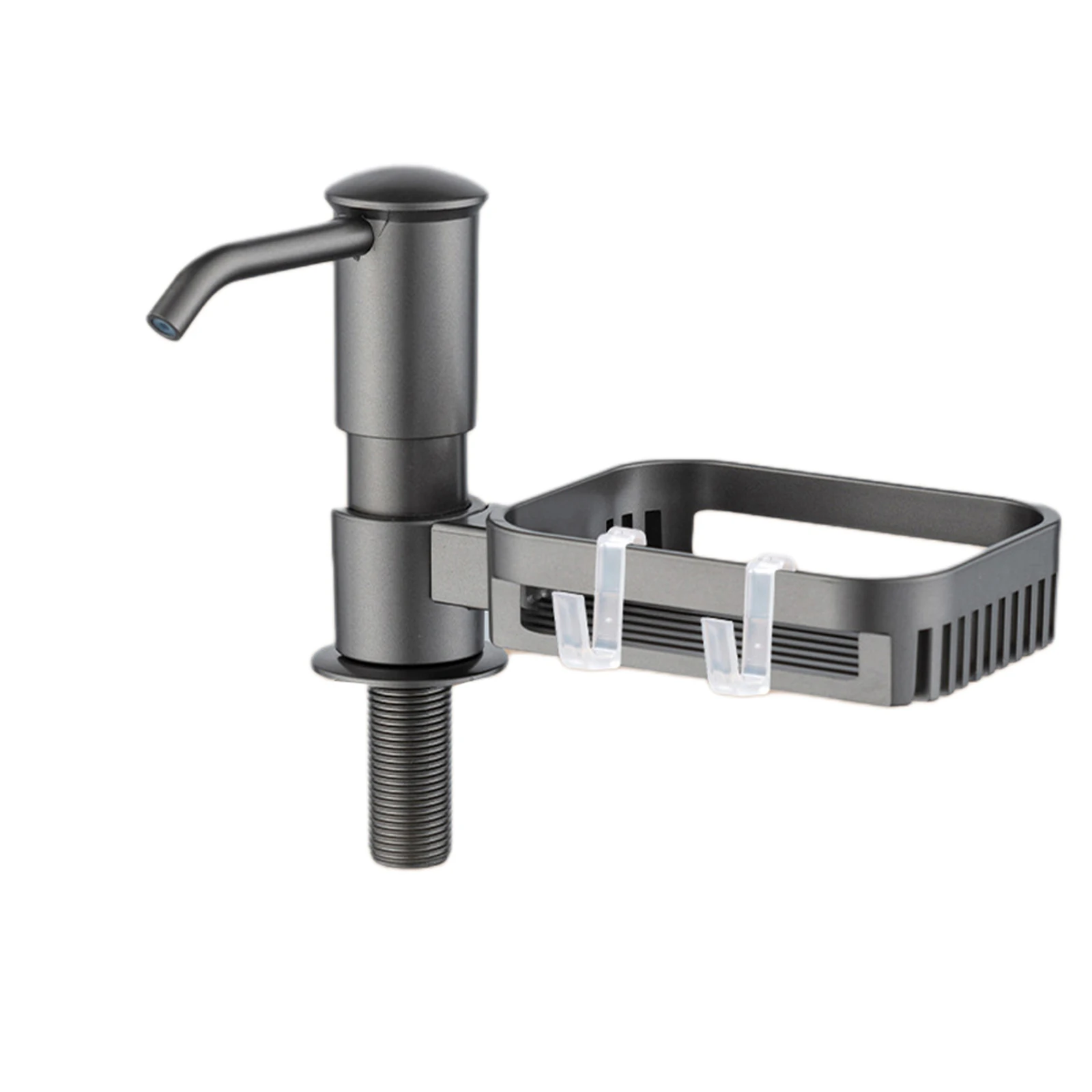 Kitchen Sink Soap Dispenser 12*5*10.3 Cm ABS Material Extended Design Gray Portable Long-lasting Spill Prevention
Kitchen Sink Soap Dispenser 12*5*10.3 Cm ABS Material Extended Design Gray Portable Long-lasting Spill Prevention