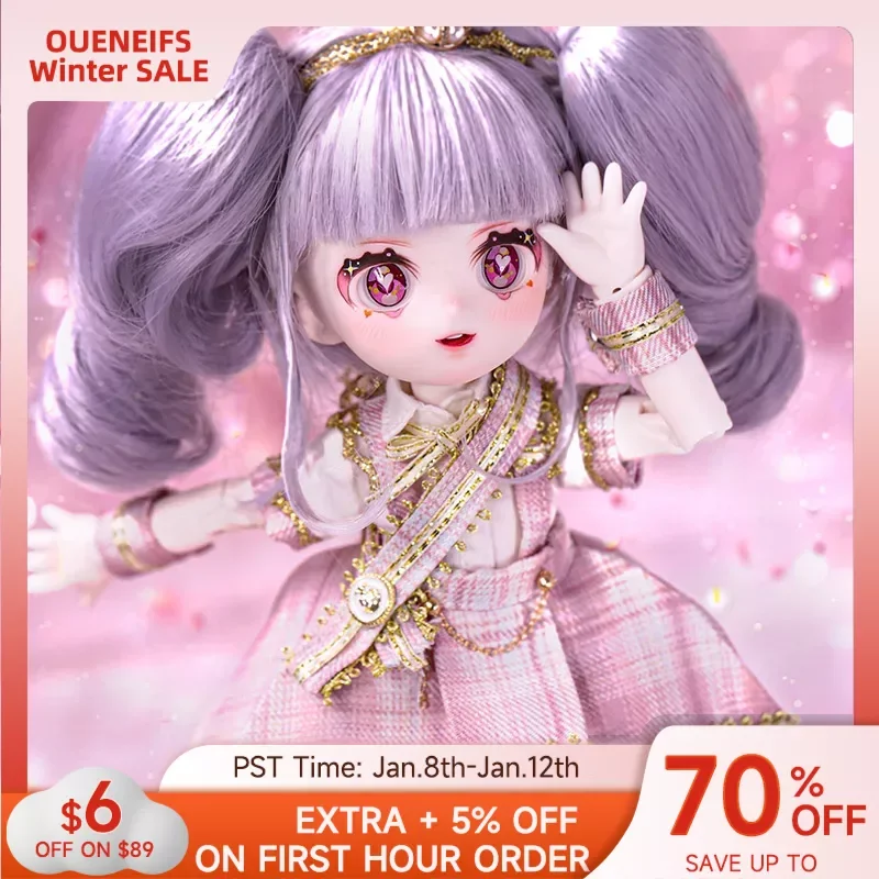 New in Kioko Doll BJD 1/6 Art Doll 27.5cm Purple Blonde Lolita Anime Style Dress Ribbon Deco YOSD Resin Toys for Girls Gifts
New in Kioko Doll BJD 1/6 Art Doll 27.5cm Purple Blonde Lolita Anime Style Dress Ribbon Deco YOSD Resin Toys for Girls Gifts