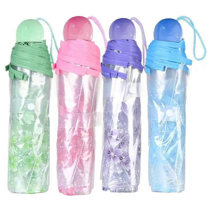 Clear Umbrella for Girls Cherry Blossom Sakura Folding Girl's Umbrella Frosted Texture Rain Umbrellas for Adults Girls Students
Clear Umbrella for Girls Cherry Blossom Sakura Folding Girl's Umbrella Frosted Texture Rain Umbrellas for Adults Girls Students