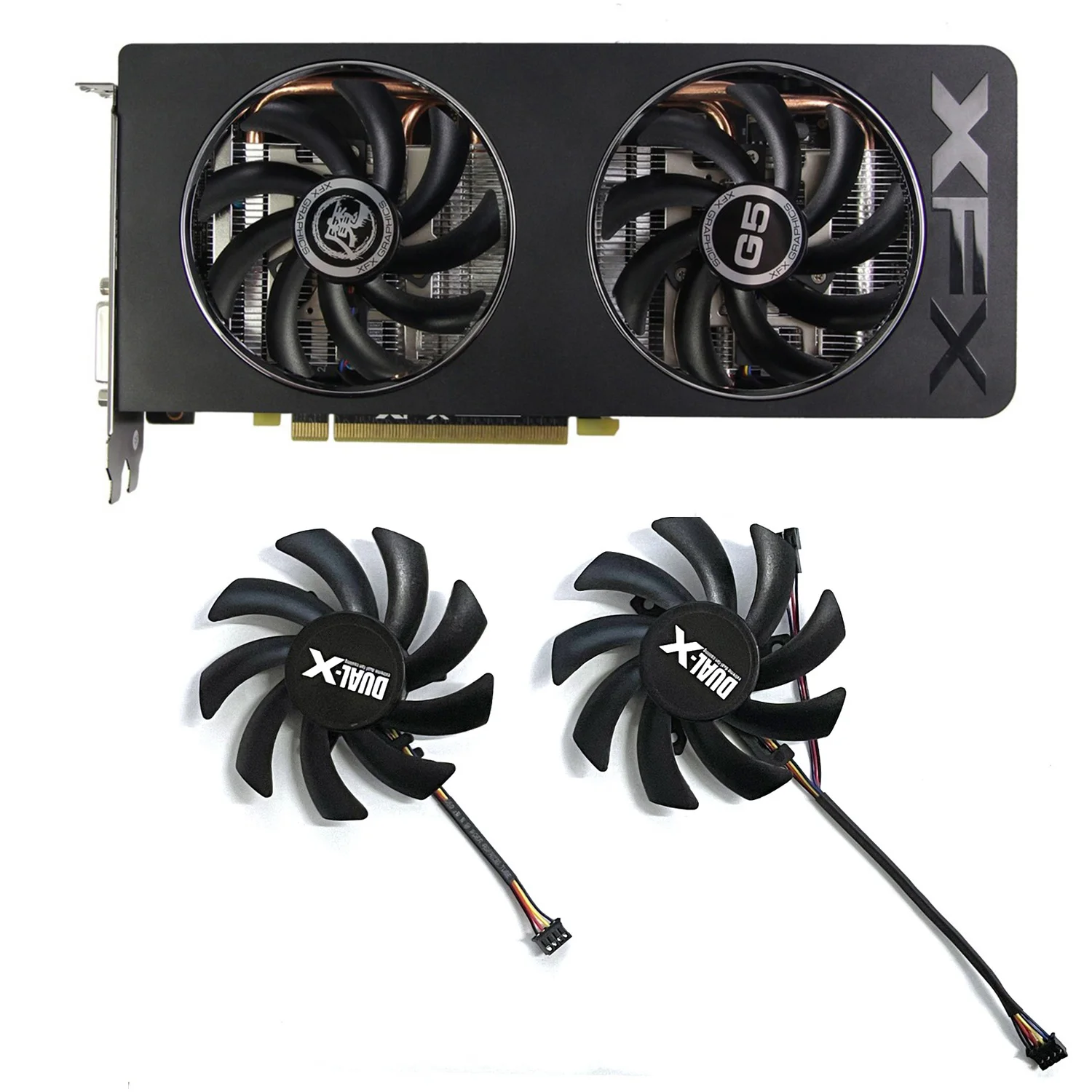 

FDC10H12S9-C FD7010H12S DC 12V 0.45A 85MM Sapphire HD6850 HD6970 HD7870 2G HD7950 HD7970 XFX R9 270X 280X Graphics Card Fan