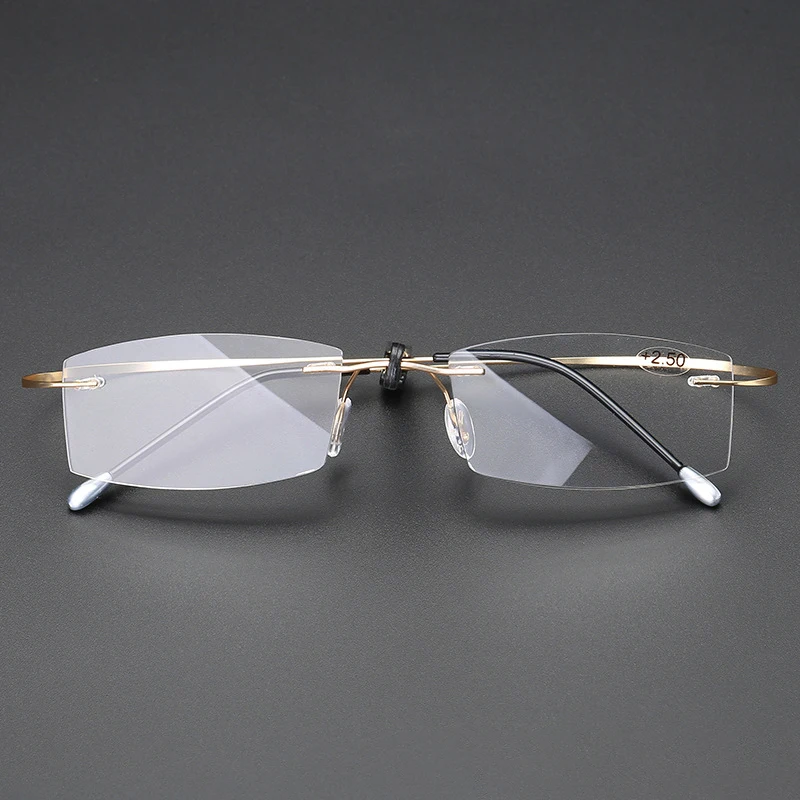 Men's Anti Blue Light Blocking Reading Glasses Cut Frameless Metal HD Lens Eyewear Women Prescription Presbyopic Glasses +400 56 Mallzona S1a1c9cafd3c241d4ac5636ba3637d512N Men's Anti Blue Light Blocking Reading Glasses Cut Frameless Metal HD Lens Eyewear Women Prescription Presbyopic Glasses +400 Mallzona