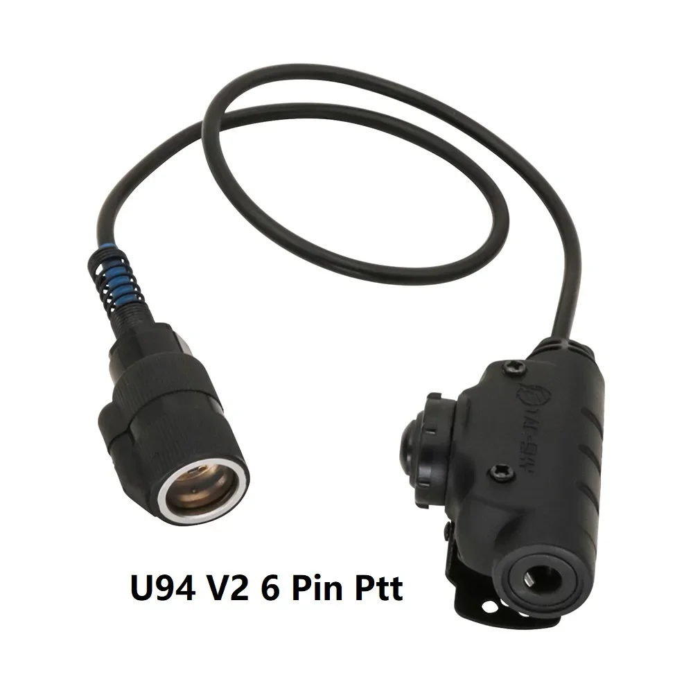 

Тактический адаптер для наушников U94 V2 PTT, 6Pin U94 Ptt для модели рации PRC 148 152 для Pelto Comtac/TAC-SKY, гарнитура