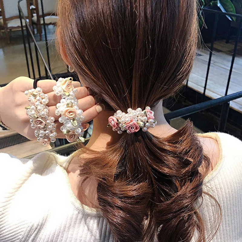 Pearl Flower Hair Tie Women Sweet Elastic Ponytail Holders Hair Scrunchies Korea Girls Rubber Bands Hair Accessories
Pearl Flower Hair Tie Women Sweet Elastic Ponytail Holders Hair Scrunchies Korea Girls Rubber Bands Hair Accessories