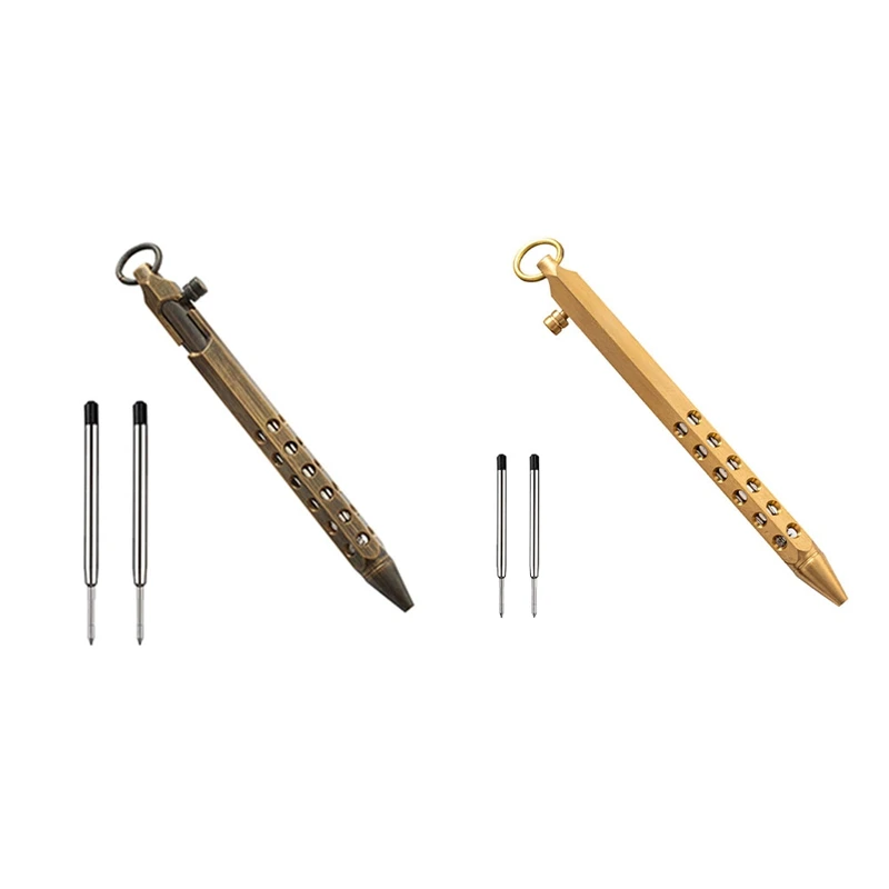 Bolt Action Pen Solid Brass Pen Metal Pen With 2 Black Ink Refills,With Present Box For Graduation,Birthday
Bolt Action Pen Solid Brass Pen Metal Pen With 2 Black Ink Refills,With Present Box For Graduation,Birthday