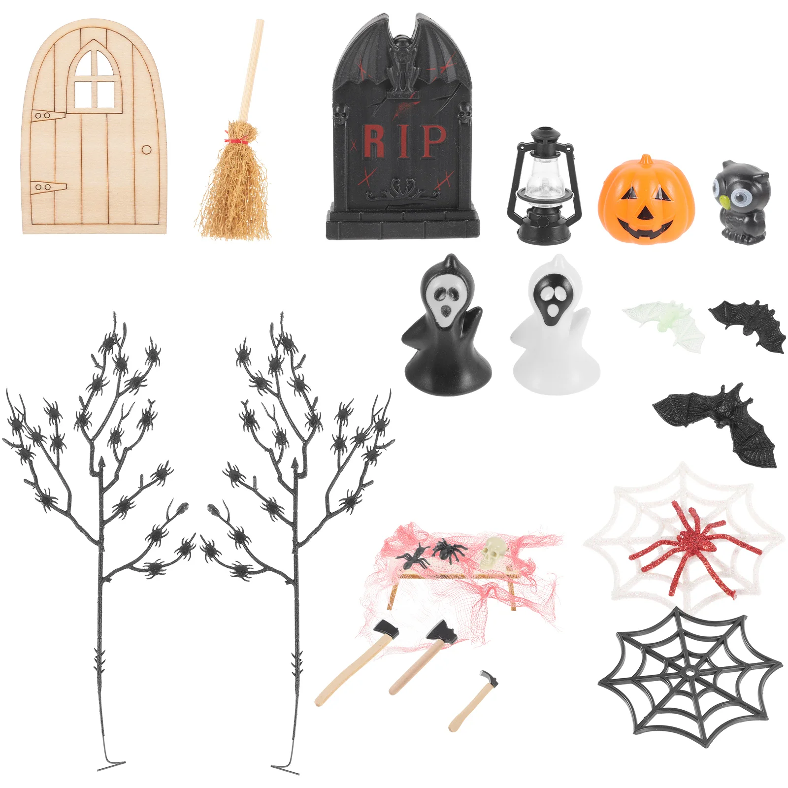 Mini Miniature Toys Halloween Decoration Props Dollhouse Accessories Ob11 Scene (a Set) Figurines Ornament Kit Plastic Party 
Mini Miniature Toys Halloween Decoration Props Dollhouse Accessories Ob11 Scene (a Set) Figurines Ornament Kit Plastic Party