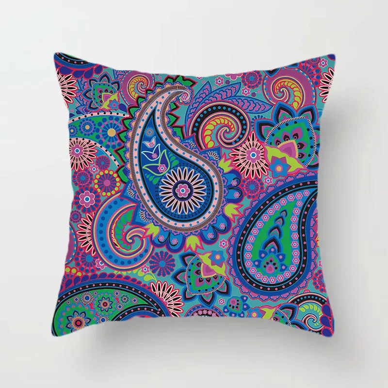 

Mystery Pattern Pillow Cover Bohemia Ethnic Sofa 베개 커버 Abstract Geometry Paisley Cushion Cover 45x45 Garden Chair Bed 2023 B0003