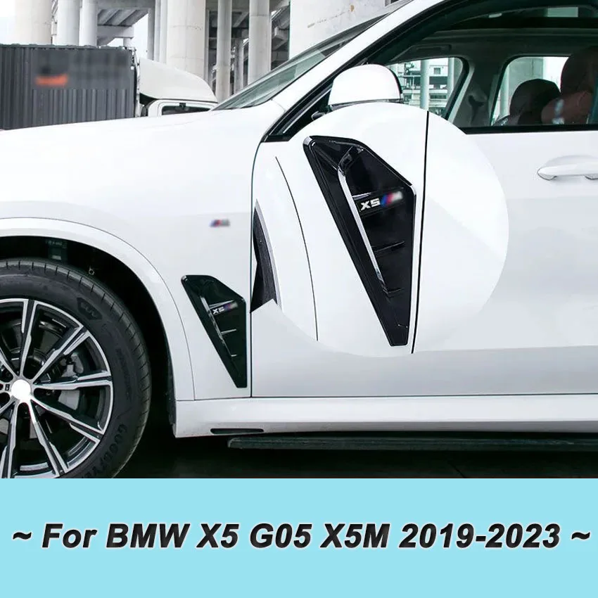 For BMW X5 G05 X5M 2019 - 2021 2022 2023 ABS Black/Silver/Carbon Look 2pcs Car Side Fender Vent Decoration Stickers Car-Styling
For BMW X5 G05 X5M 2019 - 2021 2022 2023 ABS Black/Silver/Carbon Look 2pcs Car Side Fender Vent Decoration Stickers Car-Styling