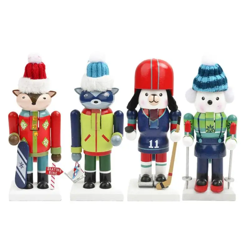 

Christmas Nutcrackers Ornament Wooden Soldier And Animal Nutcracker Decorations Festive Holiday Decor For Home And Desks