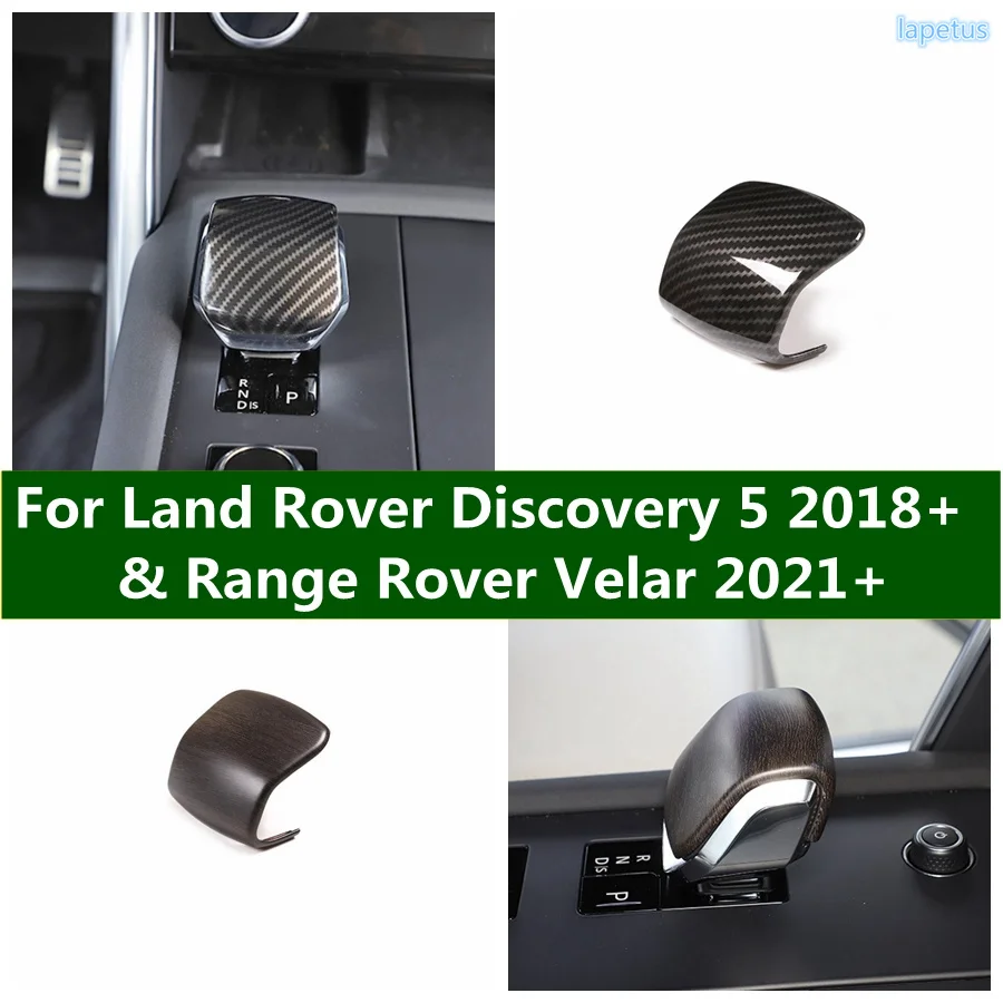 

Wood Grain Gear Head Shift Knob Handle Cover Trim For Land Rover Discovery 5 2018-2023 & Range Rover Velar 2021-2023 Accessories