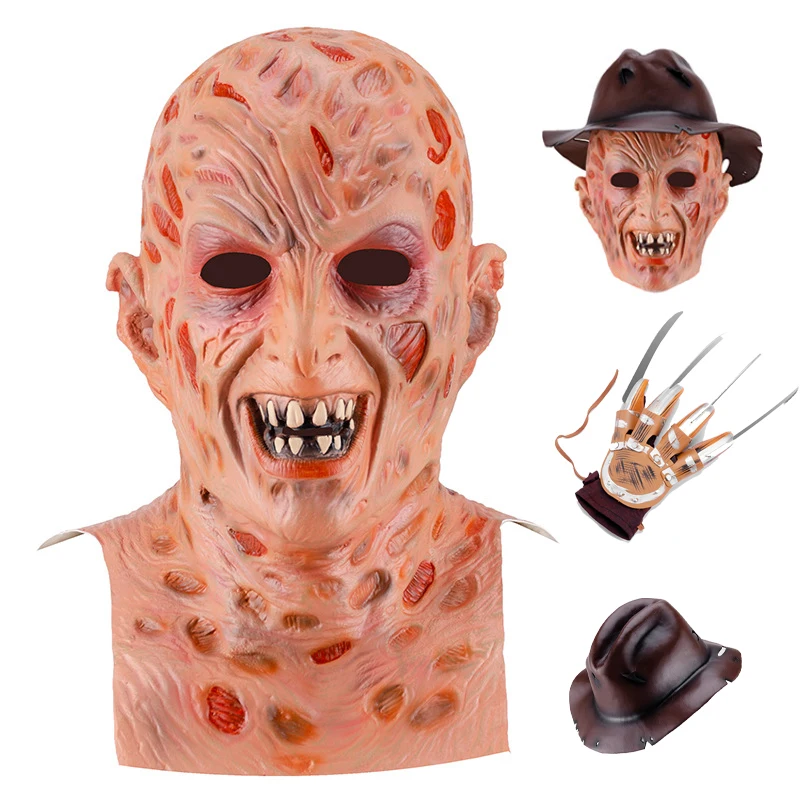 Freddy Krueger Decoration Halloween Horror Mask Latex Adult Party Costume Hat Halloween Mask Scary Carnival Cosplay Props
Freddy Krueger Decoration Halloween Horror Mask Latex Adult Party Costume Hat Halloween Mask Scary Carnival Cosplay Props